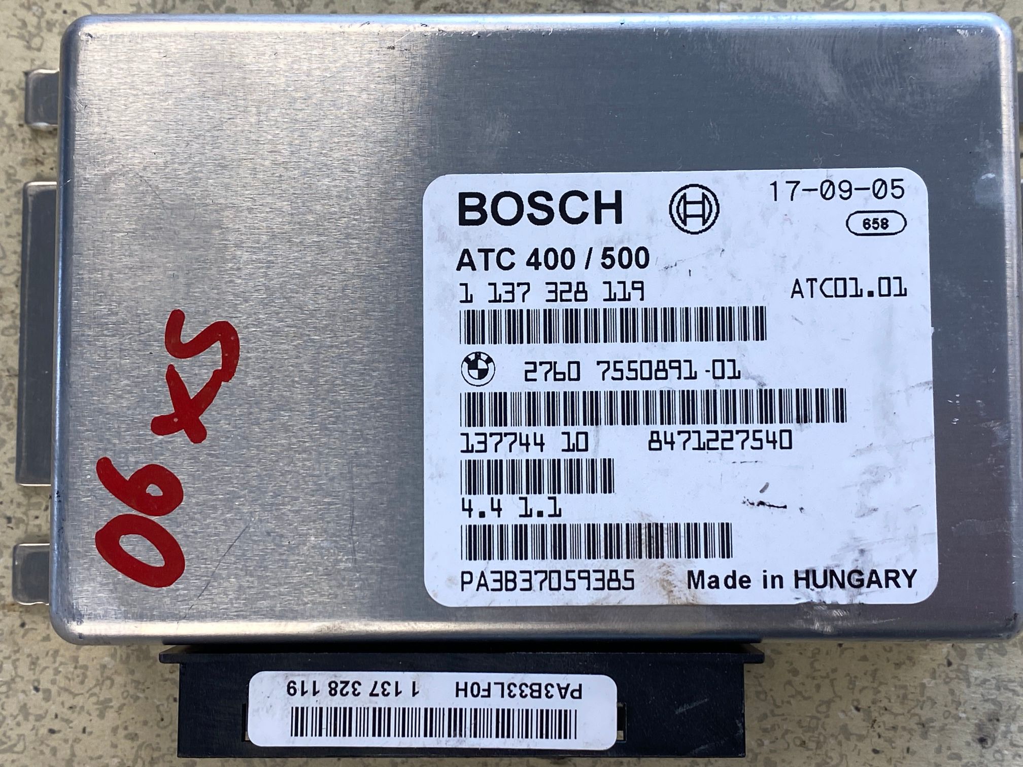 BMW X5 TRANSFER CASE COMPUTER MODULE PART # ATC 400/500 1 137 328 119