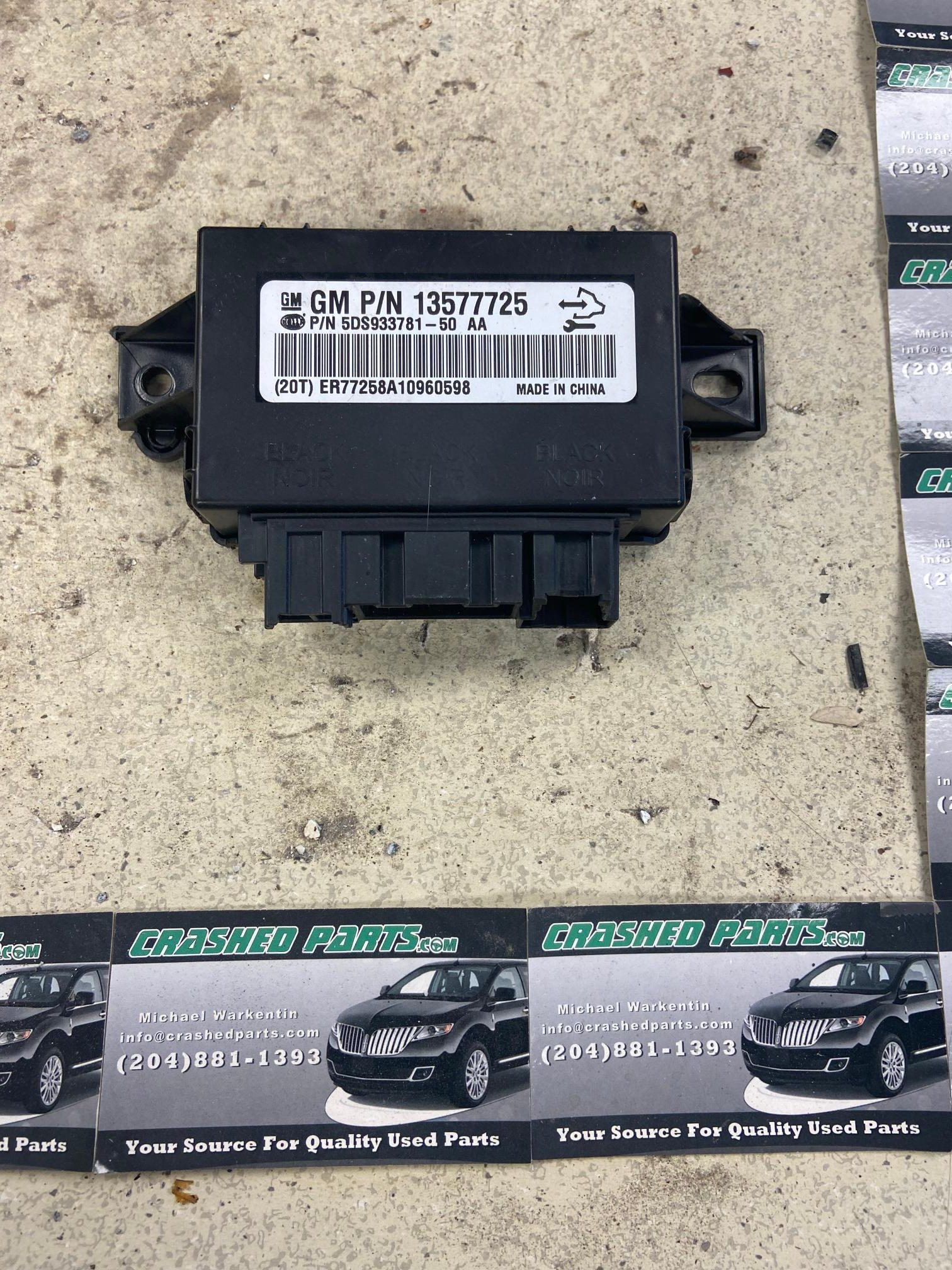 Chevrolet Equinox Seat heat control module Part # 13577725